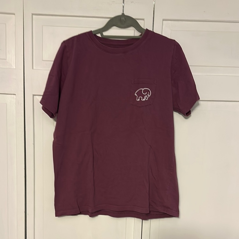 Women’s Maroon T-Shirt with Elephant Logo